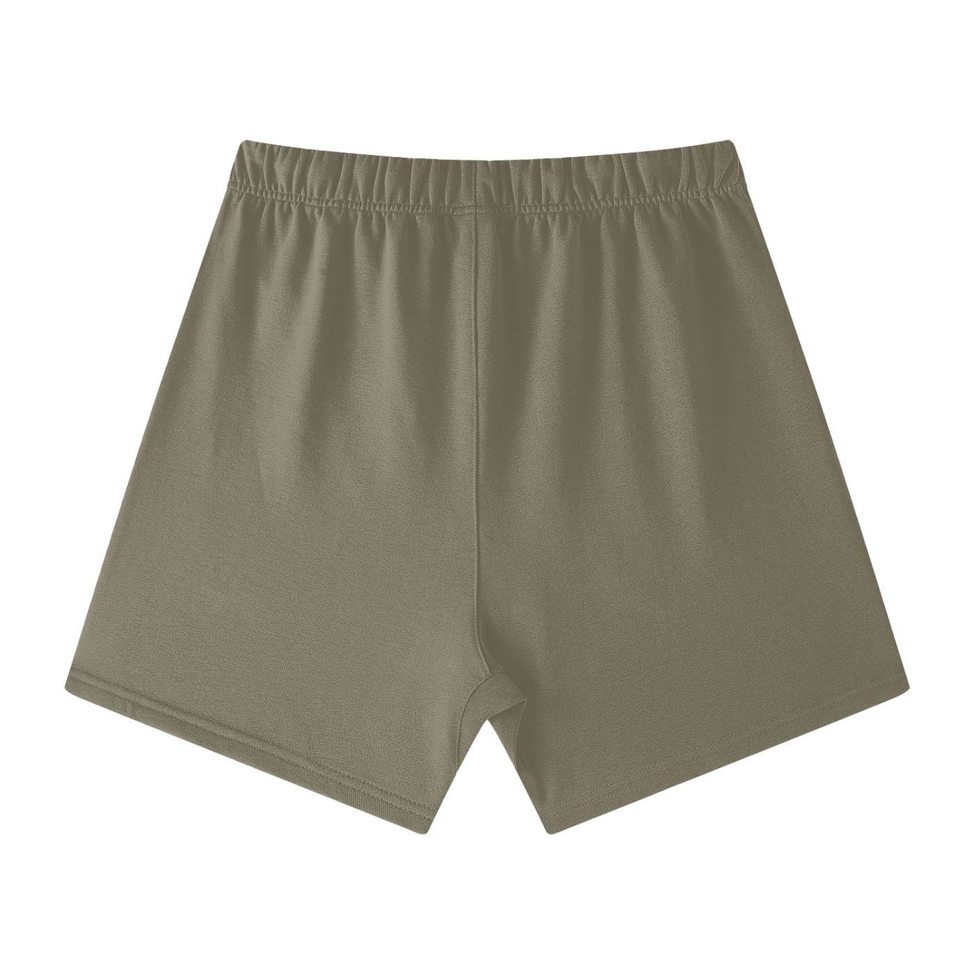 Grey Green Cotton Shorts