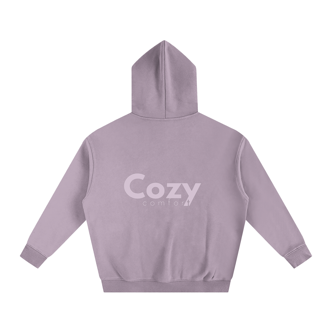 Two Tone Purple Oversize Fleeced Hoodie