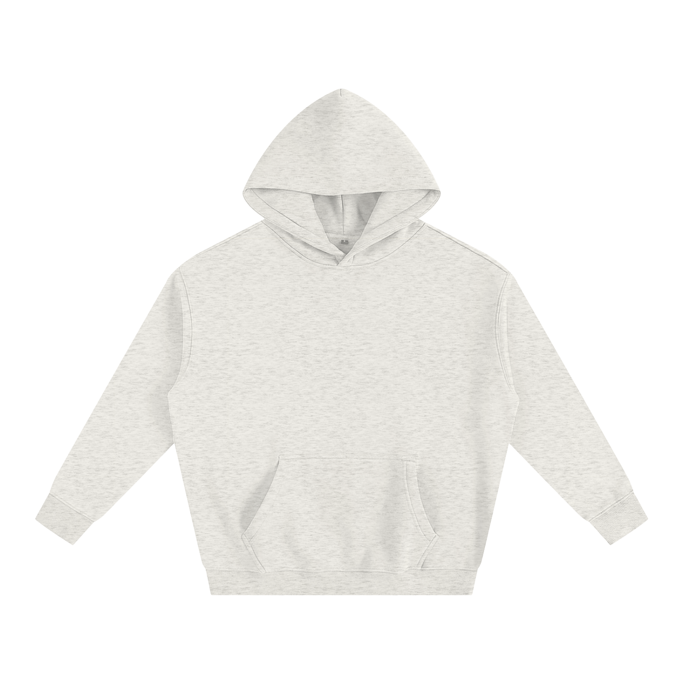 Two Tone Grey Oversize Fleeced Hoodie
